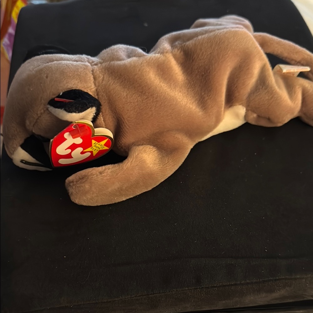 Ty Brown and Black Stuffed Animal Plush